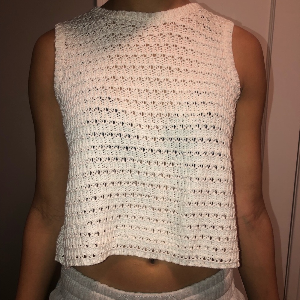 White/Cream Crochet Blouse